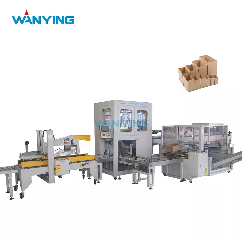 Máquina empacadora de cajas automática