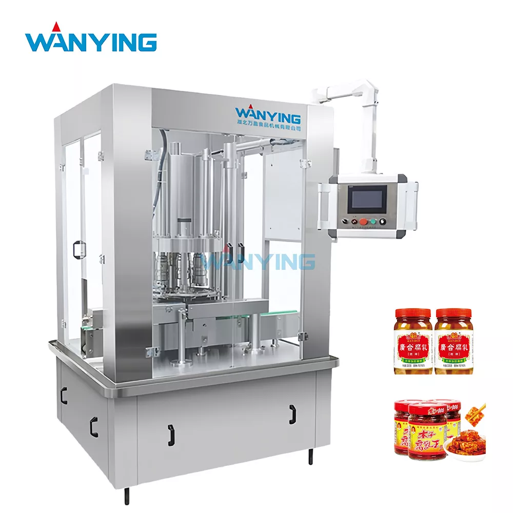 Máquina taponadora para tarros de cuajada de frijoles fermentados