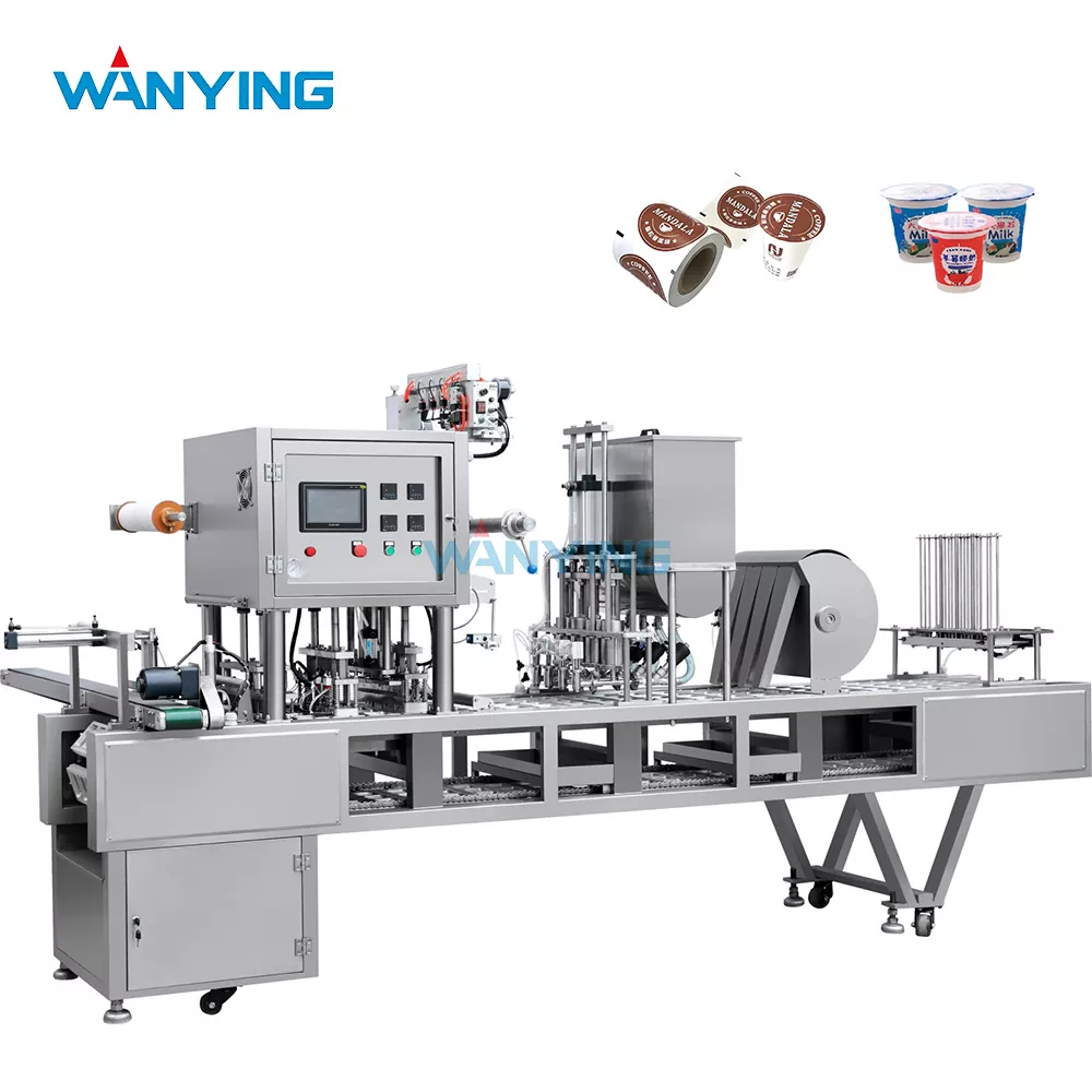 Máquina llenadora y selladora de film alimentada por bobina